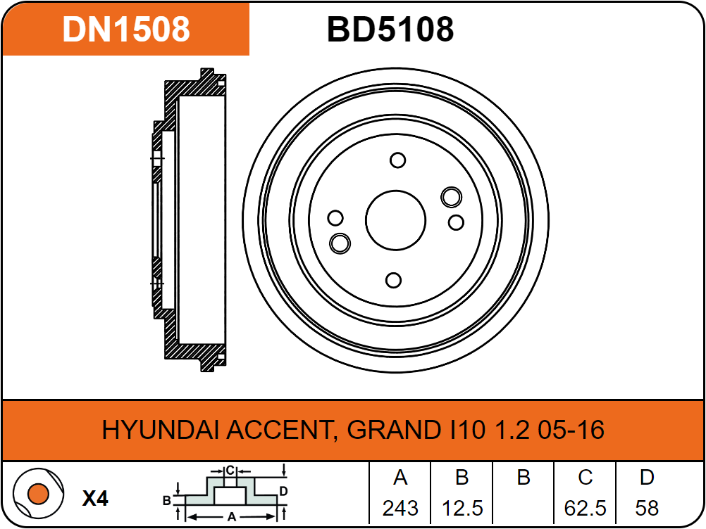 Producto NiBK DN1508