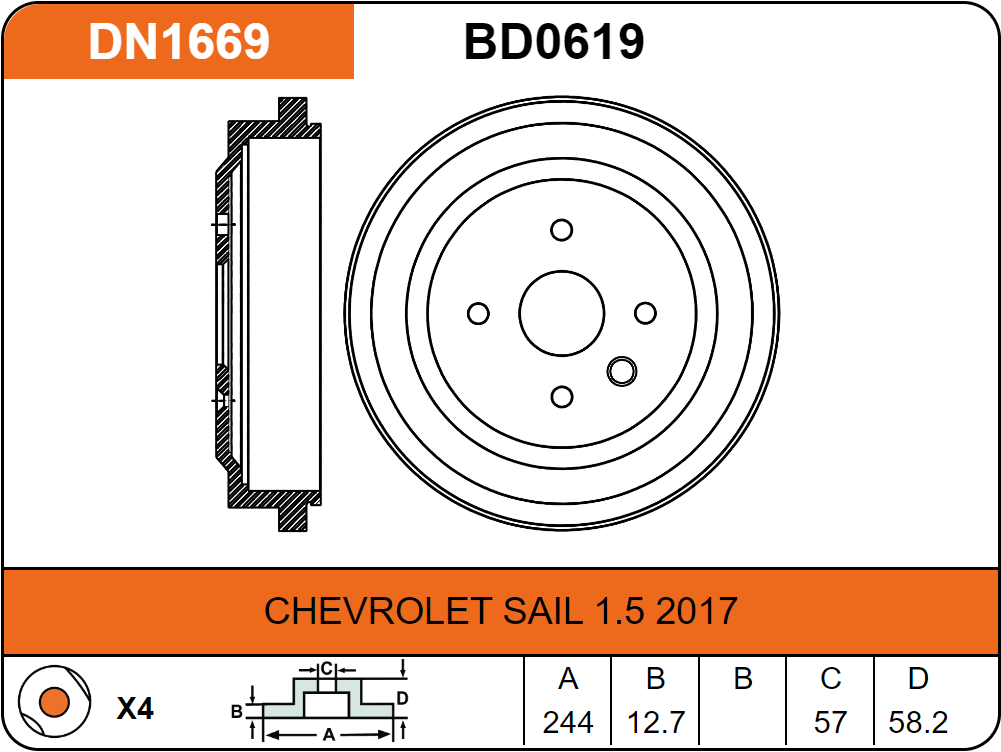 Producto NiBK DN1669