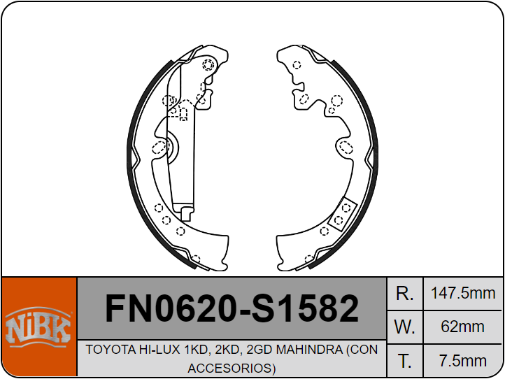 Producto NiBK FN0620