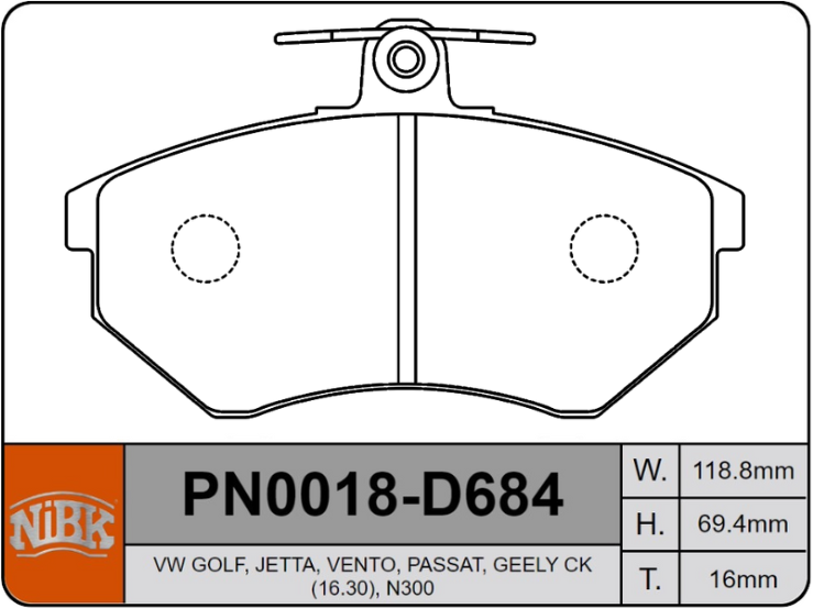 Producto NiBK PN0018
