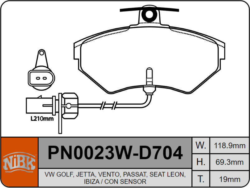 Producto NiBK PN0023W