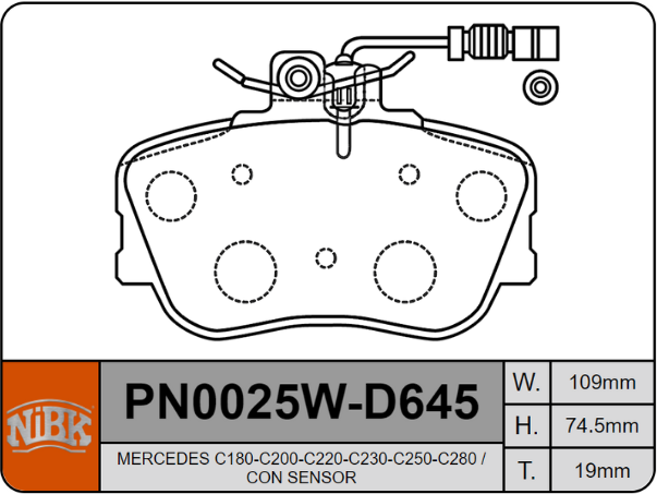 Producto NiBK PN0025W