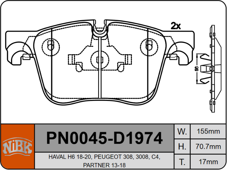 Producto NiBK PN0045