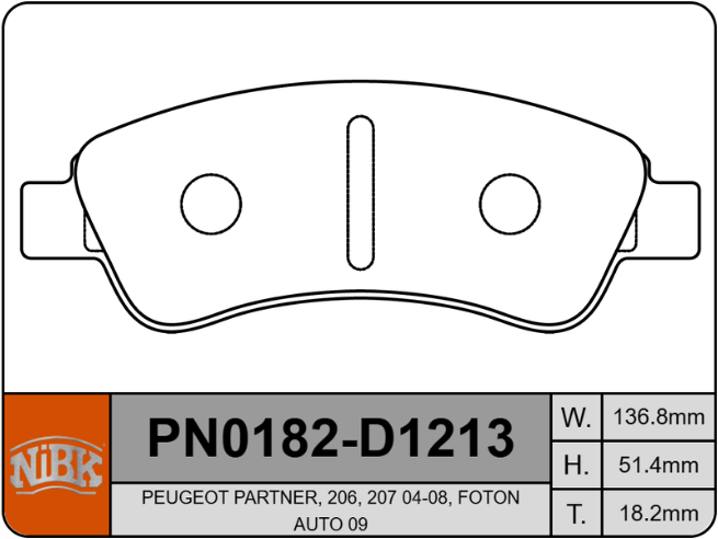 Producto NiBK PN0182