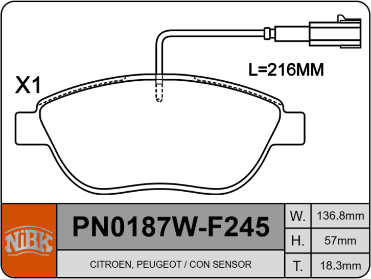 Producto NiBK PN0187W