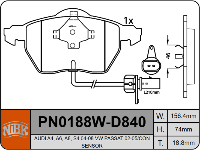 Producto NiBK PN0188W
