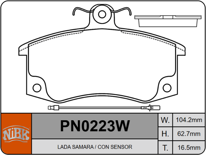 Producto NiBK PN0223W
