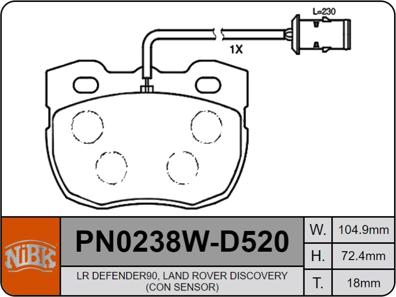 Producto NiBK PN0238W