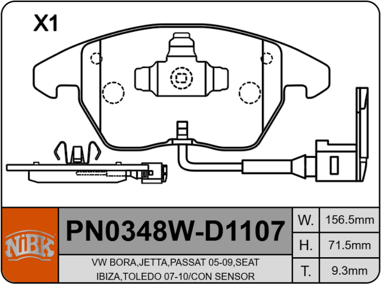 Producto NiBK PN0348W