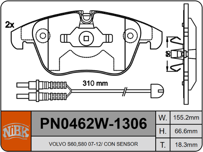 Producto NiBK PN0462W