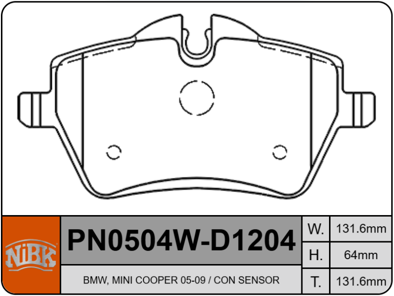 Producto NiBK PN0504W