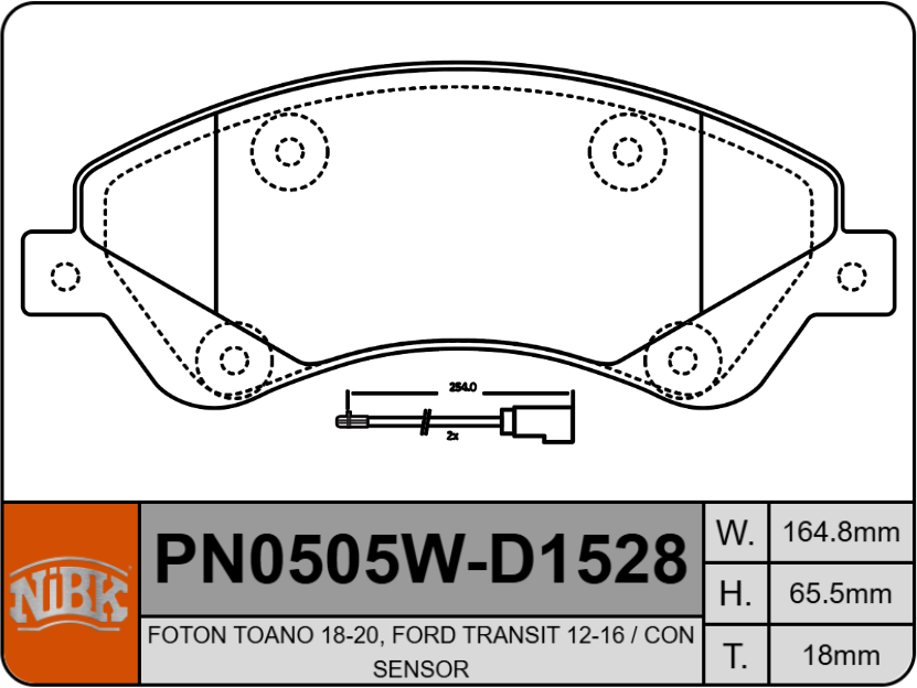 Producto NiBK PN0505W