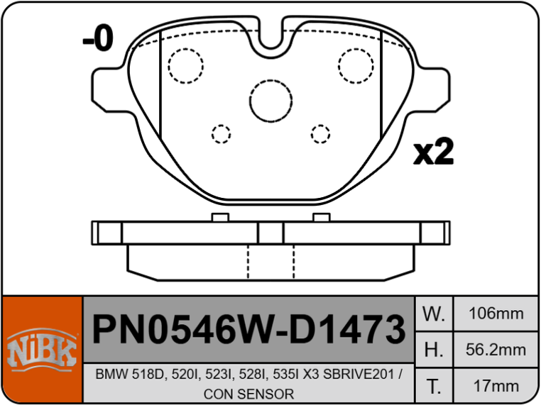 Producto NiBK PN0546W