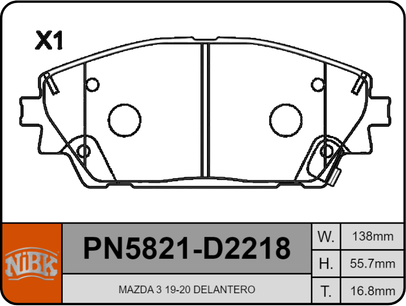 Producto NiBK PN5821