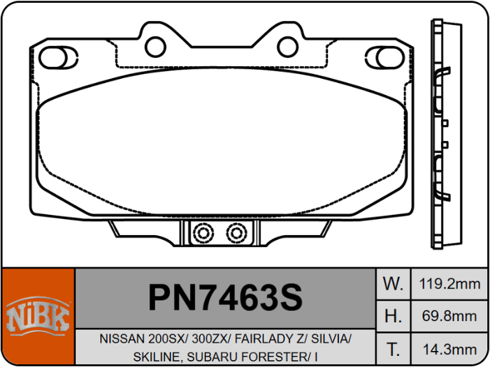 Producto NiBK PN7463S