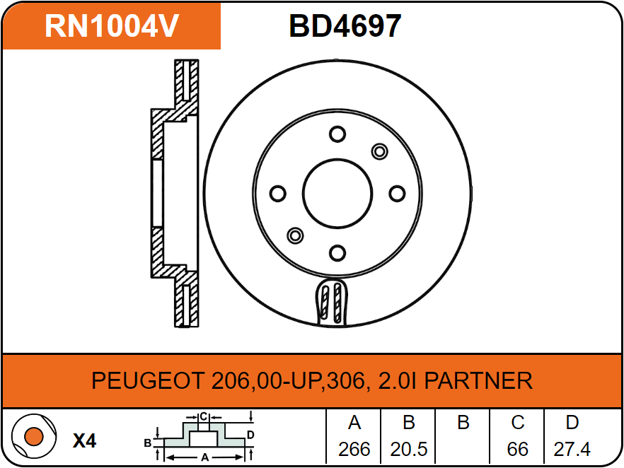 Producto NiBK RN1004V