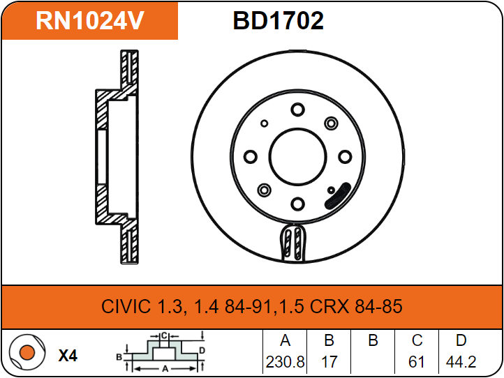 Producto NiBK RN1024V