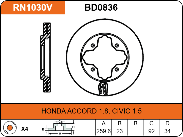 Producto NiBK RN1030V
