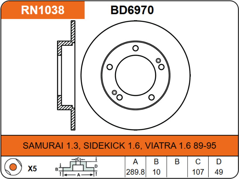 Producto NiBK RN1038