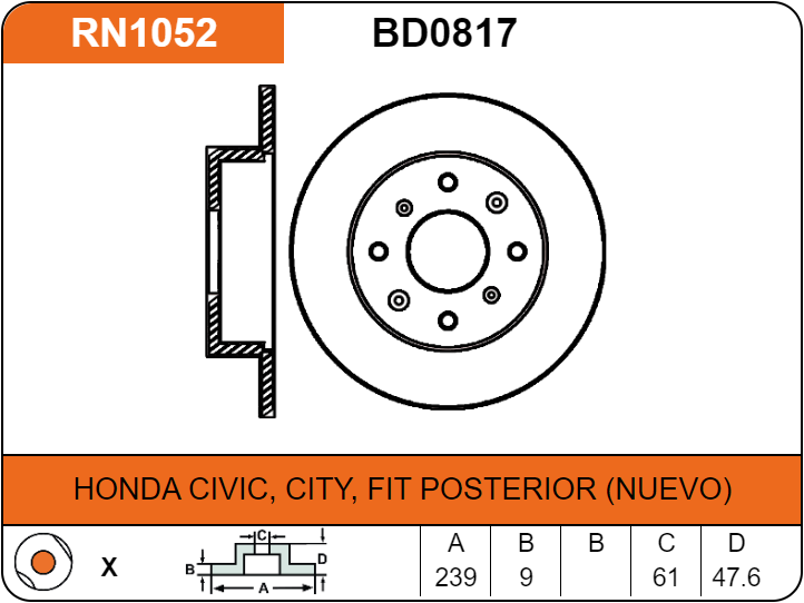 Producto NiBK RN1052