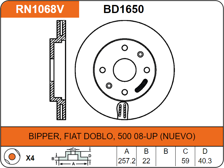 Producto NiBK RN1068V