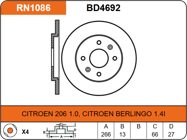 Producto NiBK RN1086