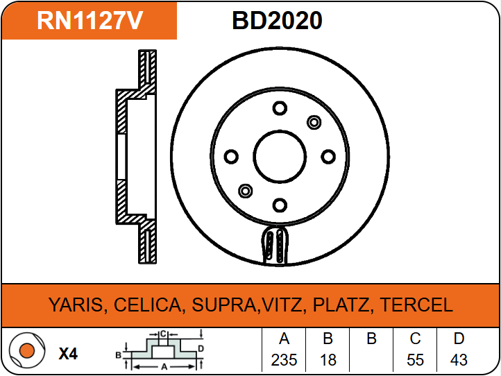 Producto NiBK RN1127V