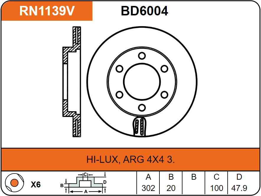 Producto NiBK RN1139V