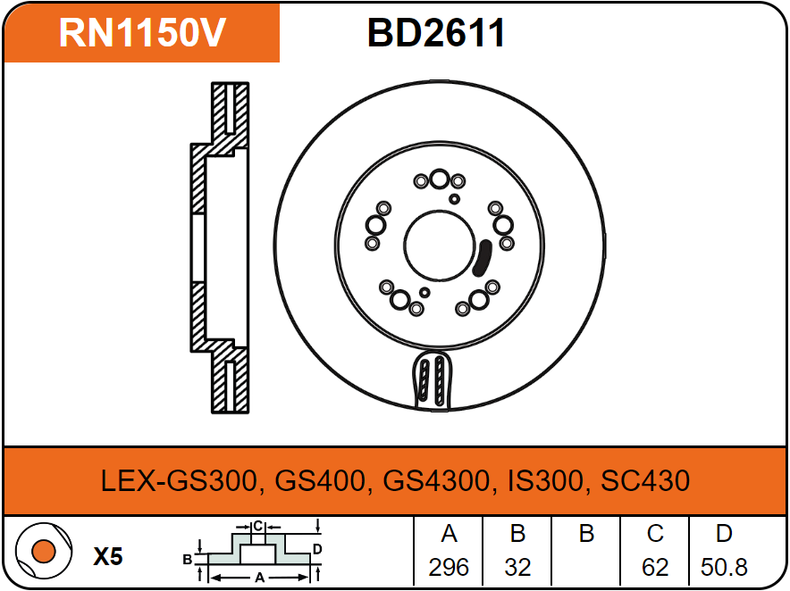Producto NiBK RN1150V