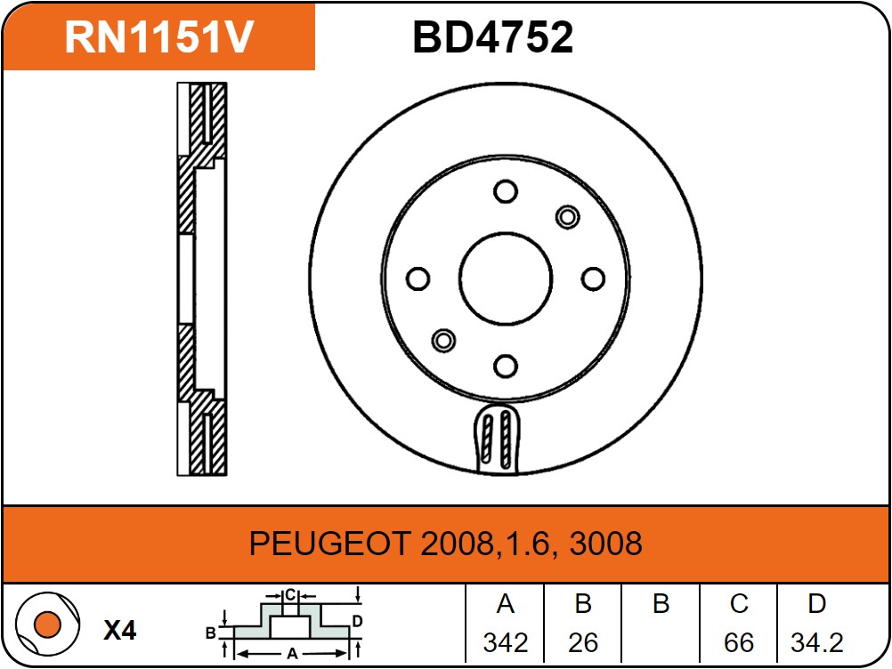 Producto NiBK RN1151V