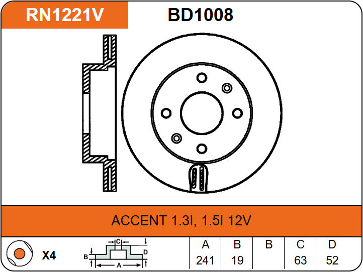 Producto NiBK RN1221V