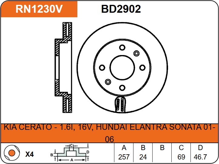 Producto NiBK RN1230V