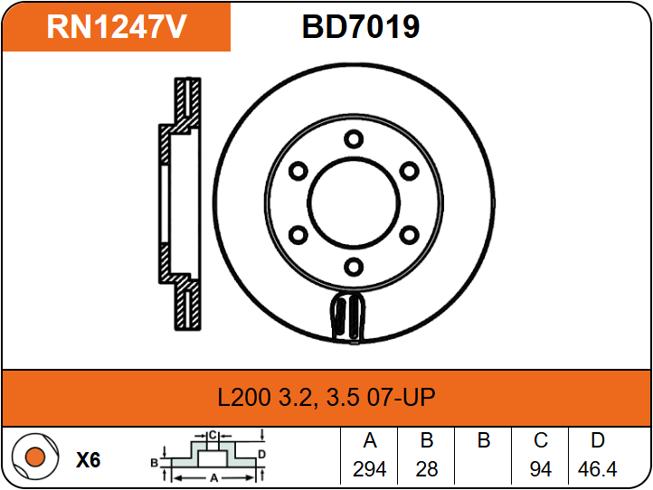 Producto NiBK RN1247V