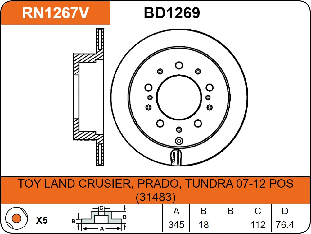 Producto NiBK RN1267V