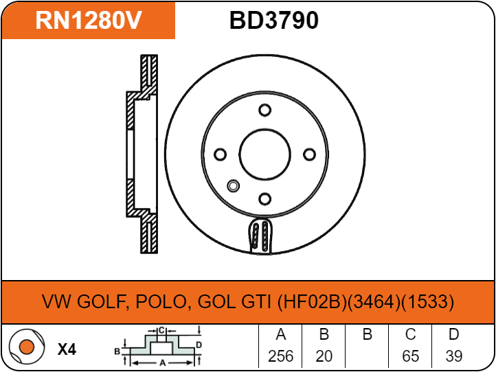 Producto NiBK RN1280V