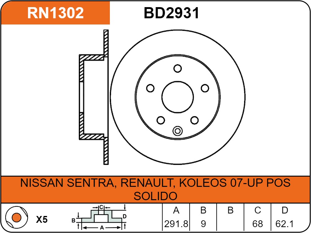 Producto NiBK RN1302