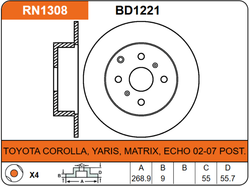 Producto NiBK RN1308