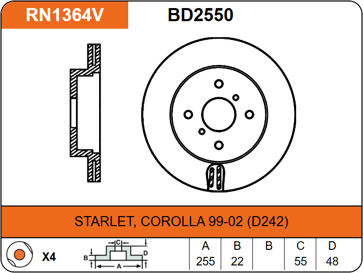 Producto NiBK RN1364V