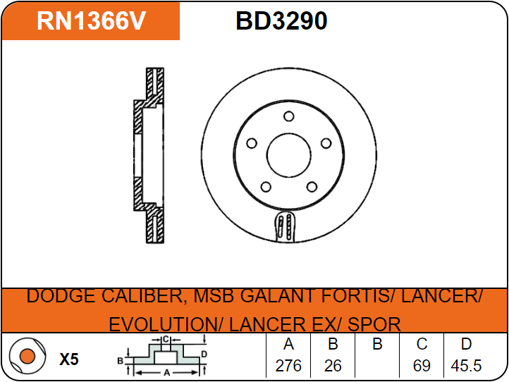 Producto NiBK RN1366V