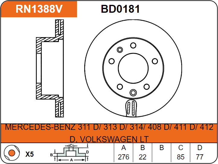 Producto NiBK RN1388V