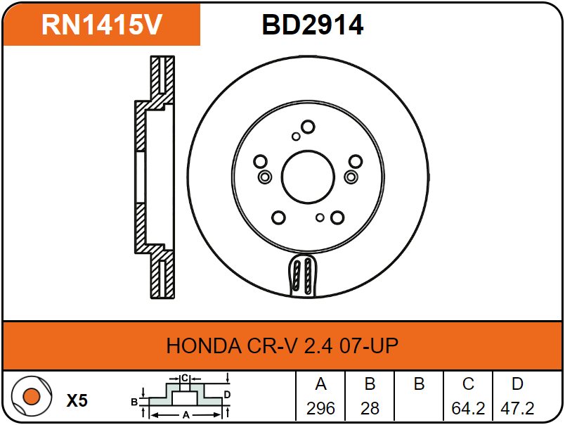 Producto NiBK RN1415V