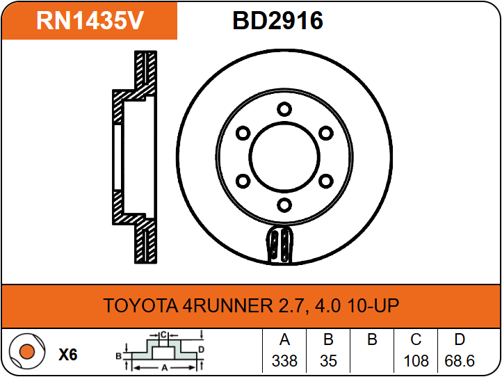 Producto NiBK RN1435V
