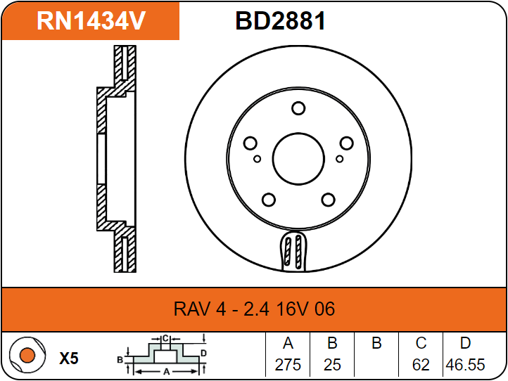 Producto NiBK RN1436V