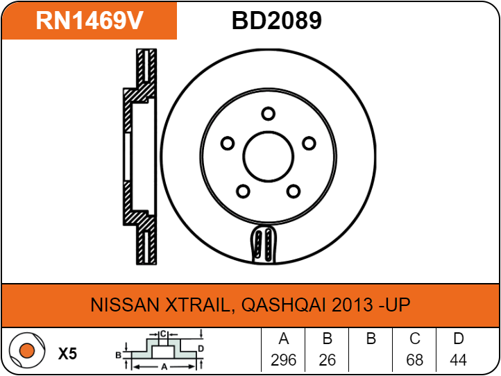 Producto NiBK RN1469V