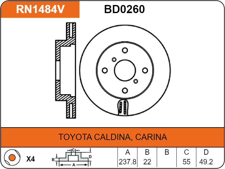 Producto NiBK RN1484V