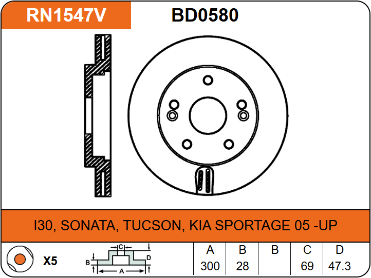 Producto NiBK RN1547V