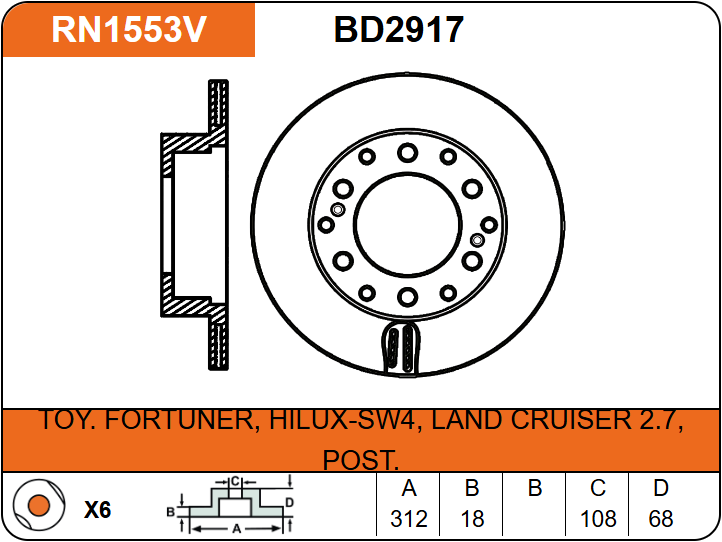 Producto NiBK RN1553V