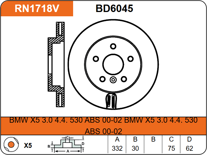 Producto NiBK RN1718V