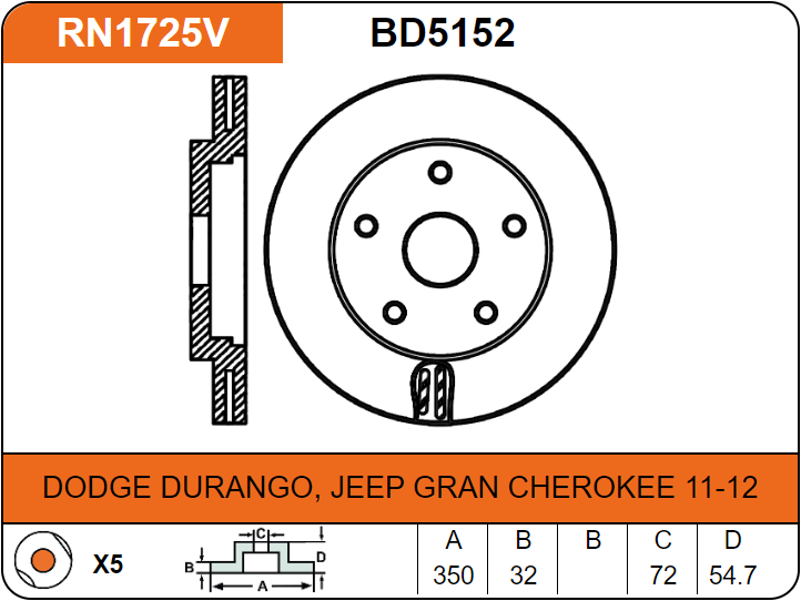 Producto NiBK RN1725V