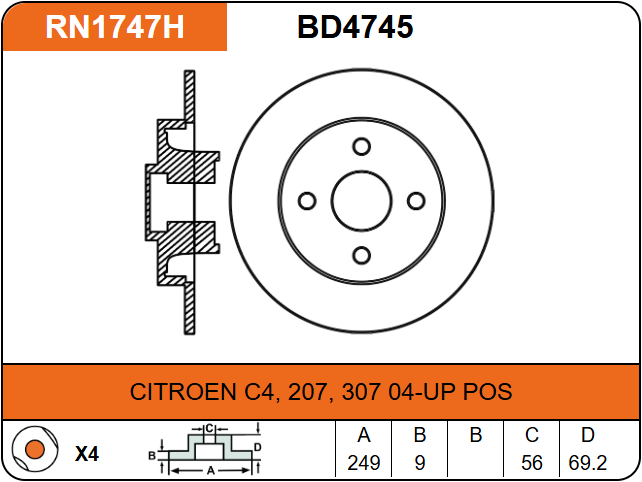 Producto NiBK RN1747H